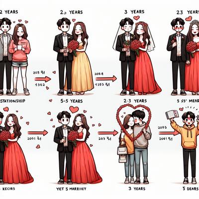 5년 만에 결혼에 이른 연인의 특별한 이야기