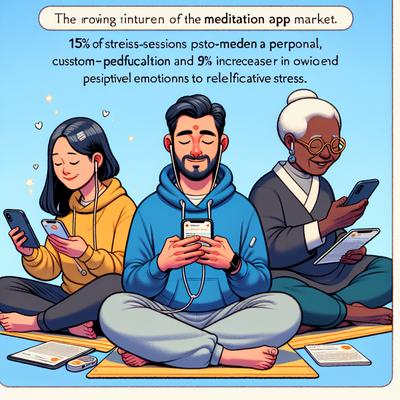 명상 앱으로 스트레스 해소하기 2025년 시장 전망과 주요 앱 비교 분석
